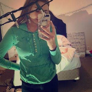 teal/torquies hoodie